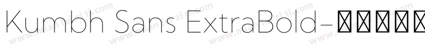Kumbh Sans ExtraBold字体转换